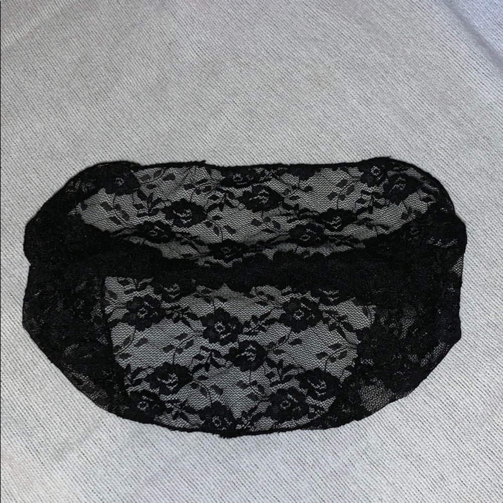 Black netted headband